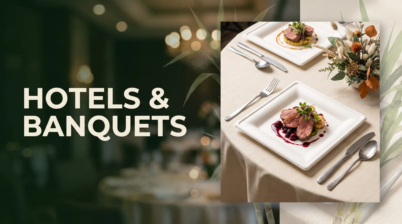 Bagasse Tableware for Hotels: A Sustainable Foodservice Solution