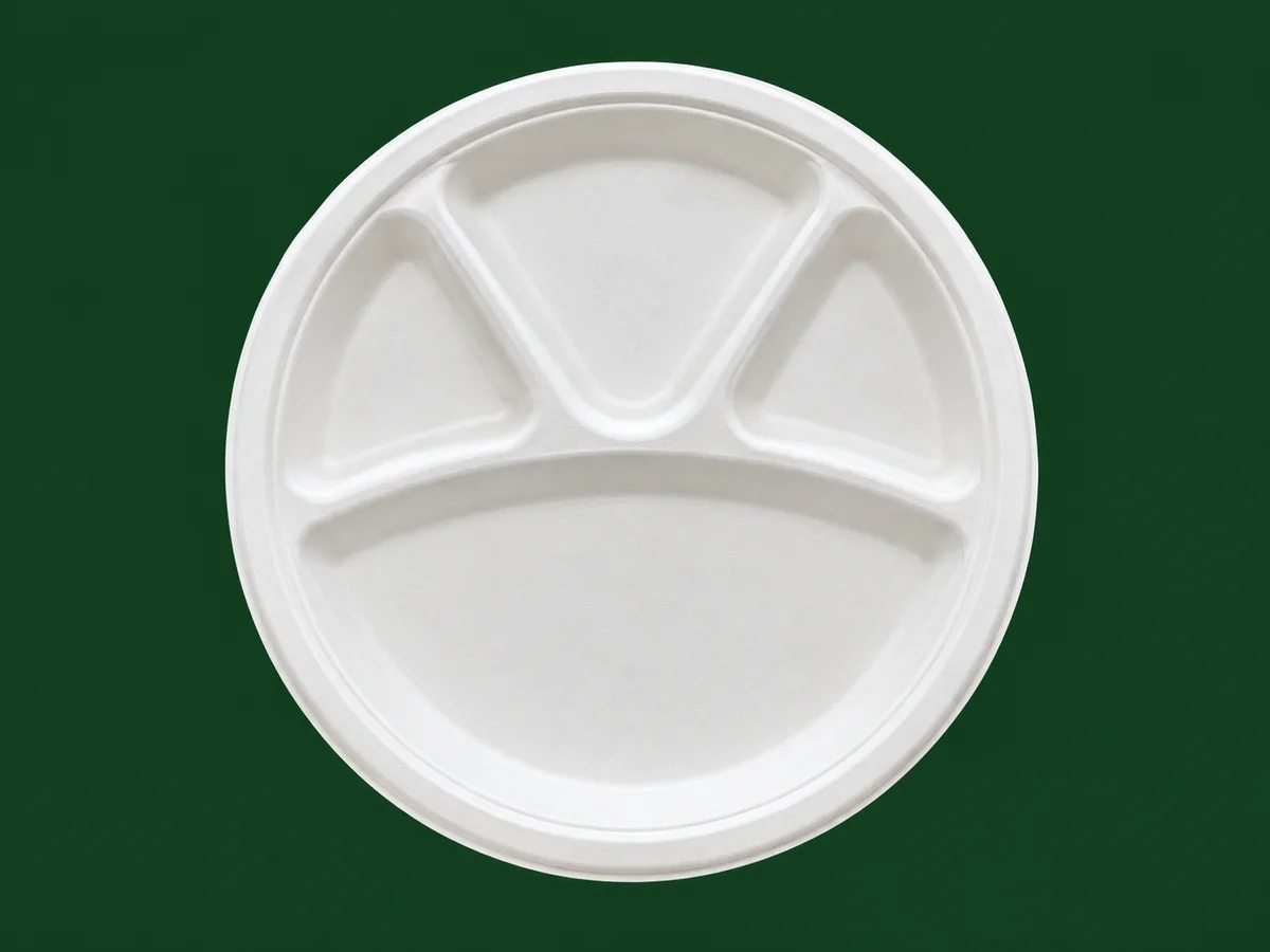 12 inch 4 Compartment Plate