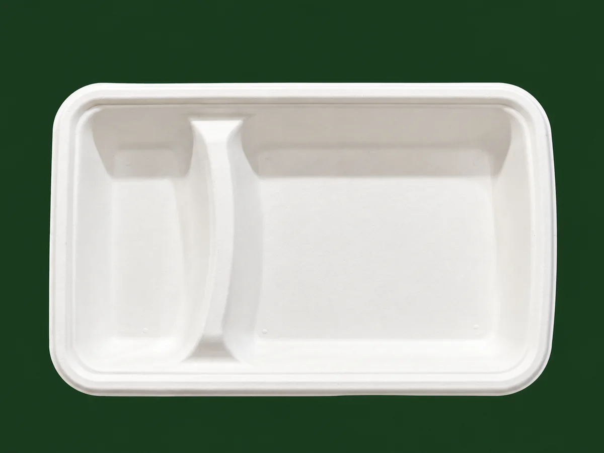 2 Compartment Snack Tray